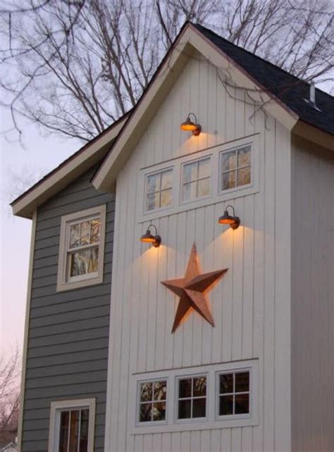 metal star on front of house|barn stars outside of house.